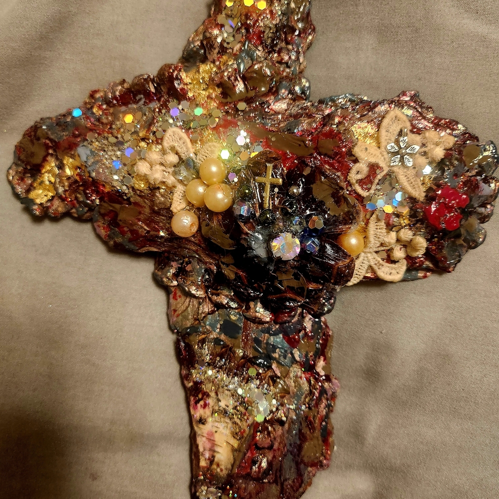 Artistic Multicolor Decorative Cross